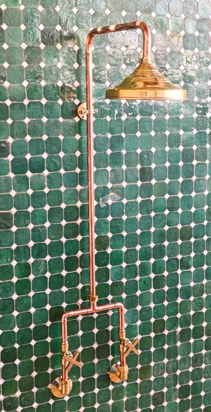 Terracotta Design LTD – Engroshandel Brusehoved – Marokkansk Premium Messingbruser med Håndbruser og Brusehoved0