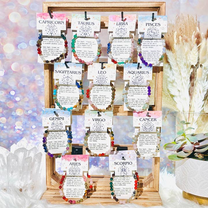 Soul Charms - Wholesale Jewellery set - Wholesale Zodiac Crystal Bracelets Starter Set1