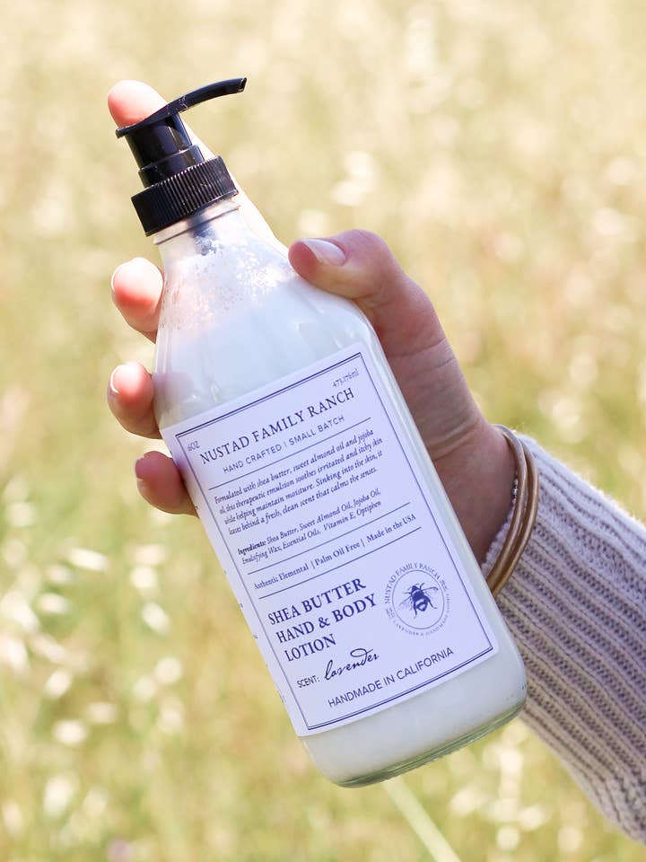 French Lavender Shea Butter Lotion for wholesale by Nustad Family Ranch