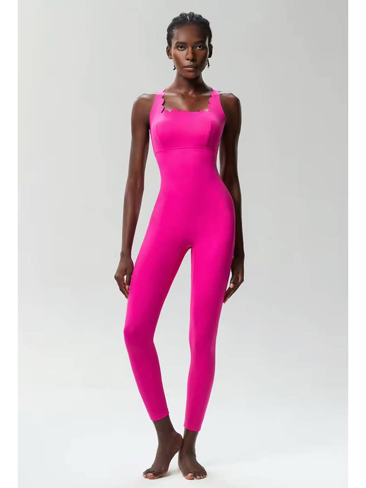 Belsize Activewear – wholesale Unitard – Women′s – Scallop jumpsuit 2