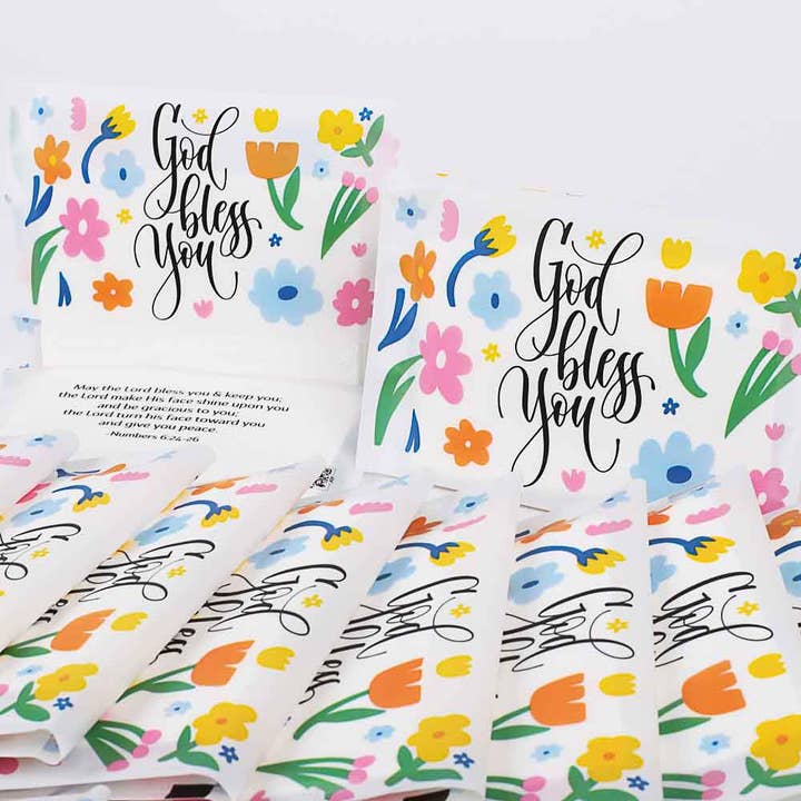 Swanson Christian Products - Wholesale Tissue Box - Tissue Packs - God Bless - Pk 123