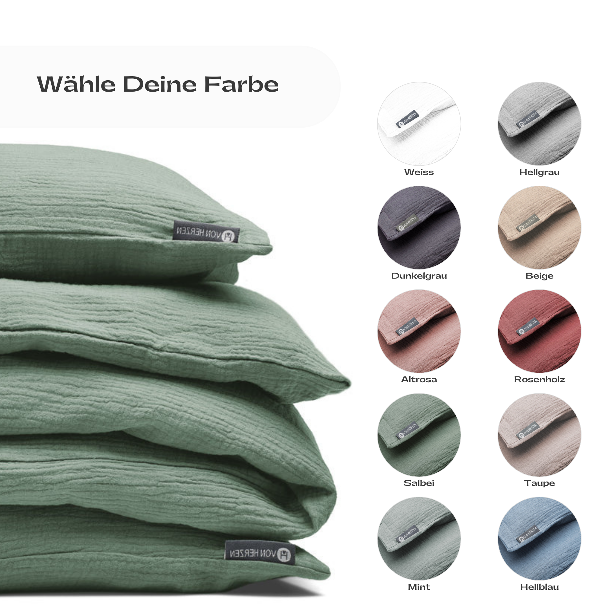 von Herzen - Wholesale Bedding Set - MUSLIN BED LINEN6