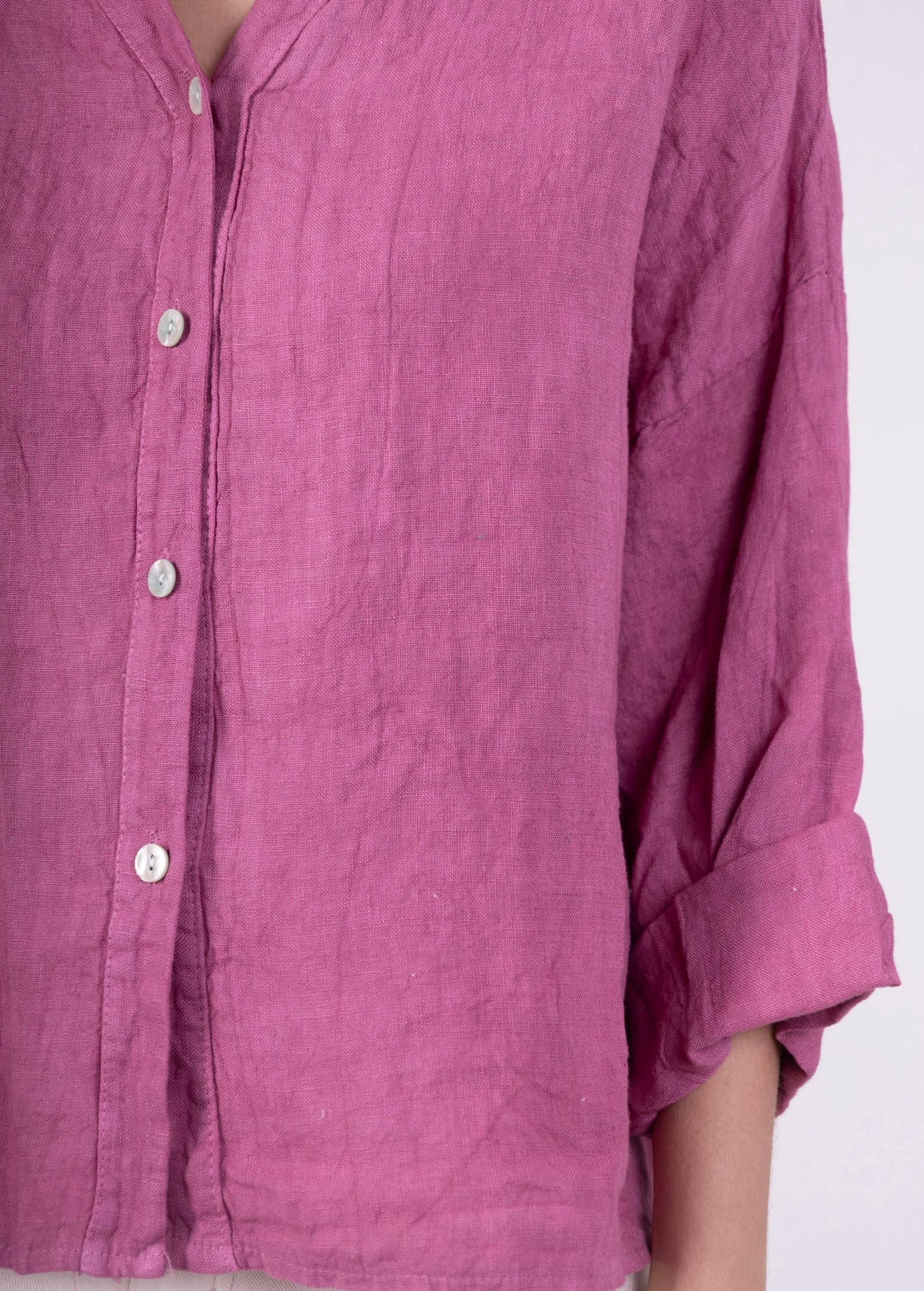 LINEN & COTTON HOUSE - Vente Chemise à col boutonné – femme - CHEMISE EN LIN. 48902 NINA26