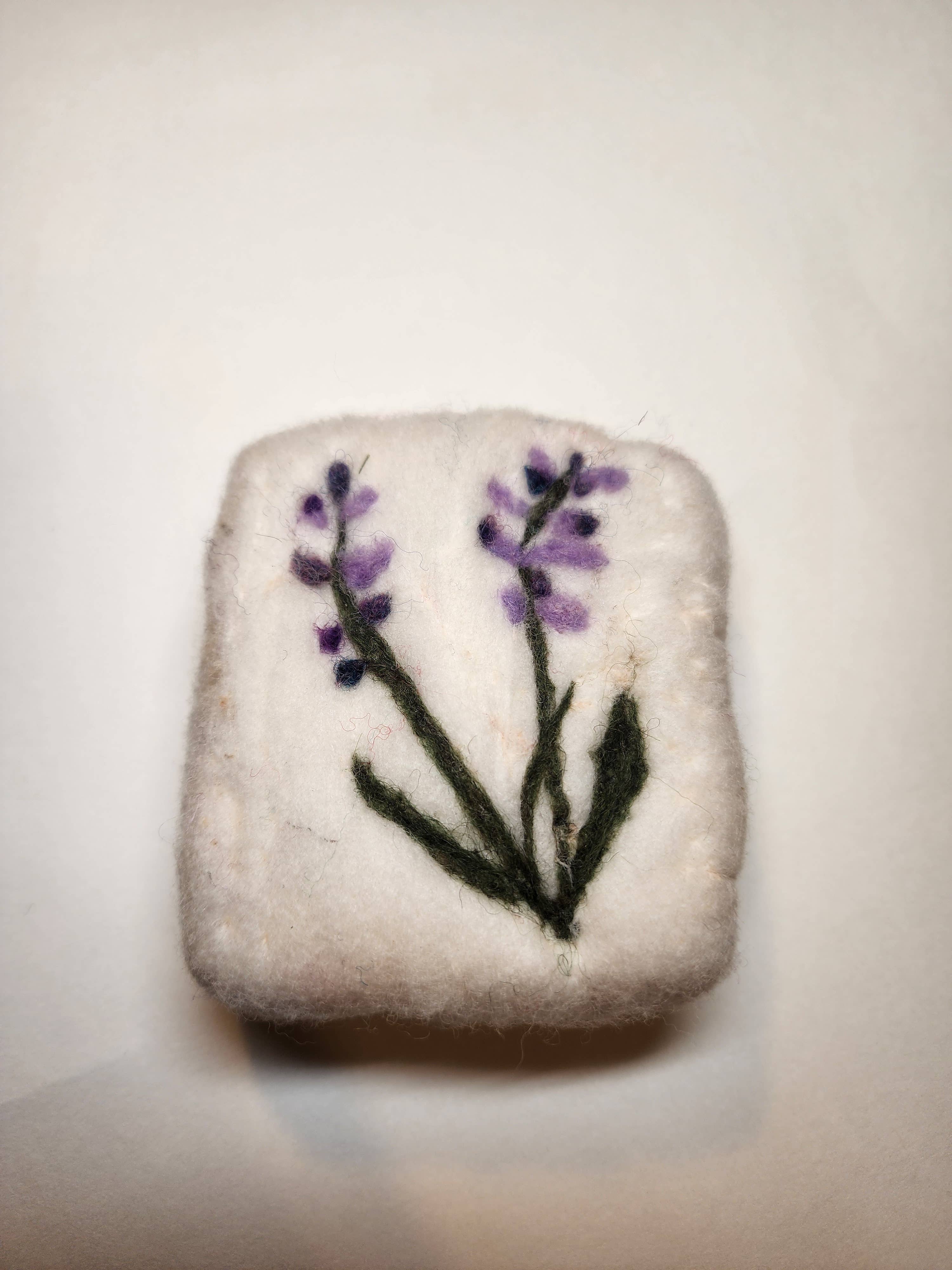 Coastal Felting - Wholesale Bar Soap - Felted wool soap bar - Lavender design1