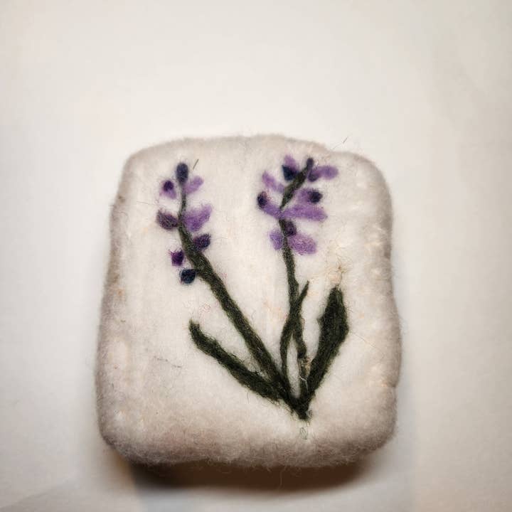 Coastal Felting - Wholesale Bar Soap - Felted wool soap bar - Lavender design1