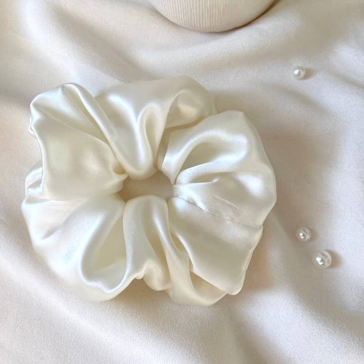 Silk Bridal Scrunchie for wholesale by Tayla Tayla
