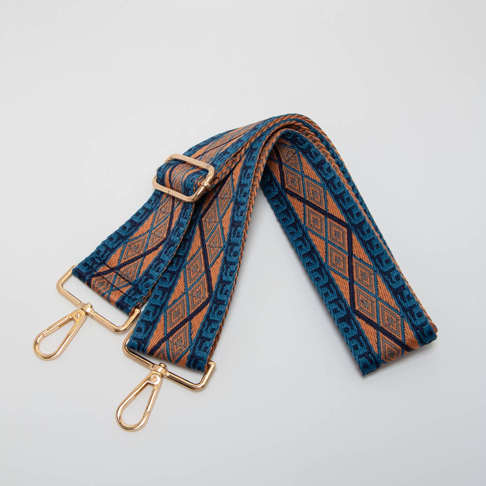 Pine Apparel - Wholesale Bag Strap - Women's - Geometric Diamond Woven Adjustable Canvas Strap4