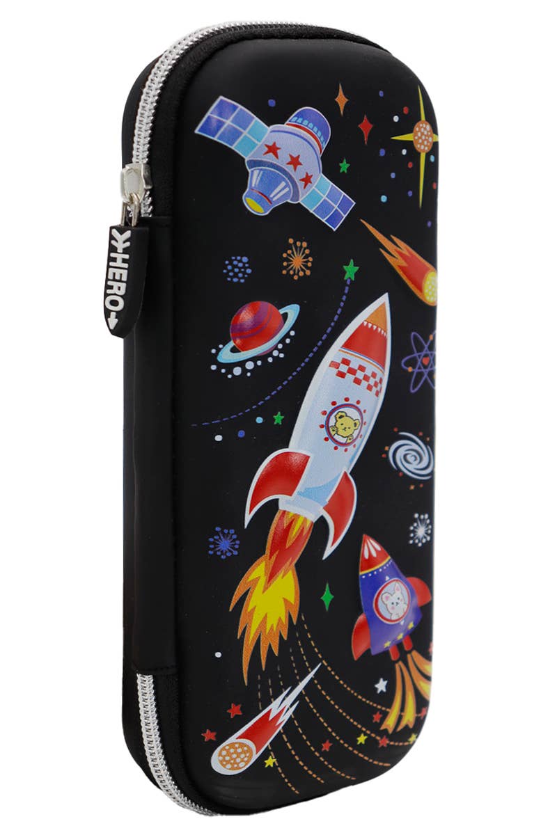 Cap Zone - Wholesale Pencil Case/Pouch - Little Boys Dinosaur Galaxy Embossed School Pencil Case1