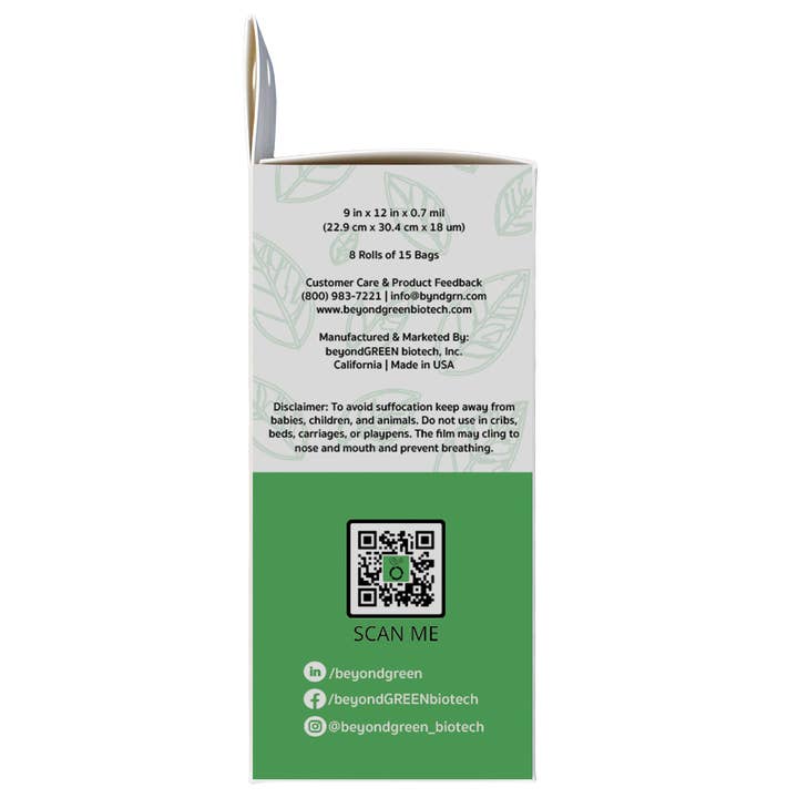 beyondGREEN biotech, Inc. - Wholesale Pet Poop Bag - Dog Waste Bags, 120-Count — Leash Dispenser Refill Rolls3