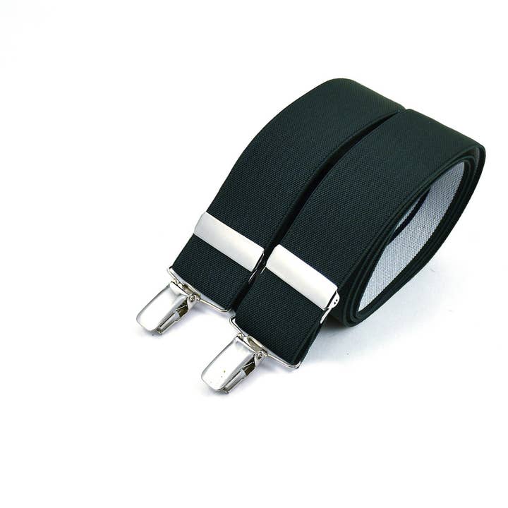 Tirantes anchos con clip - Verde botella para venta al por mayor de Bertelles