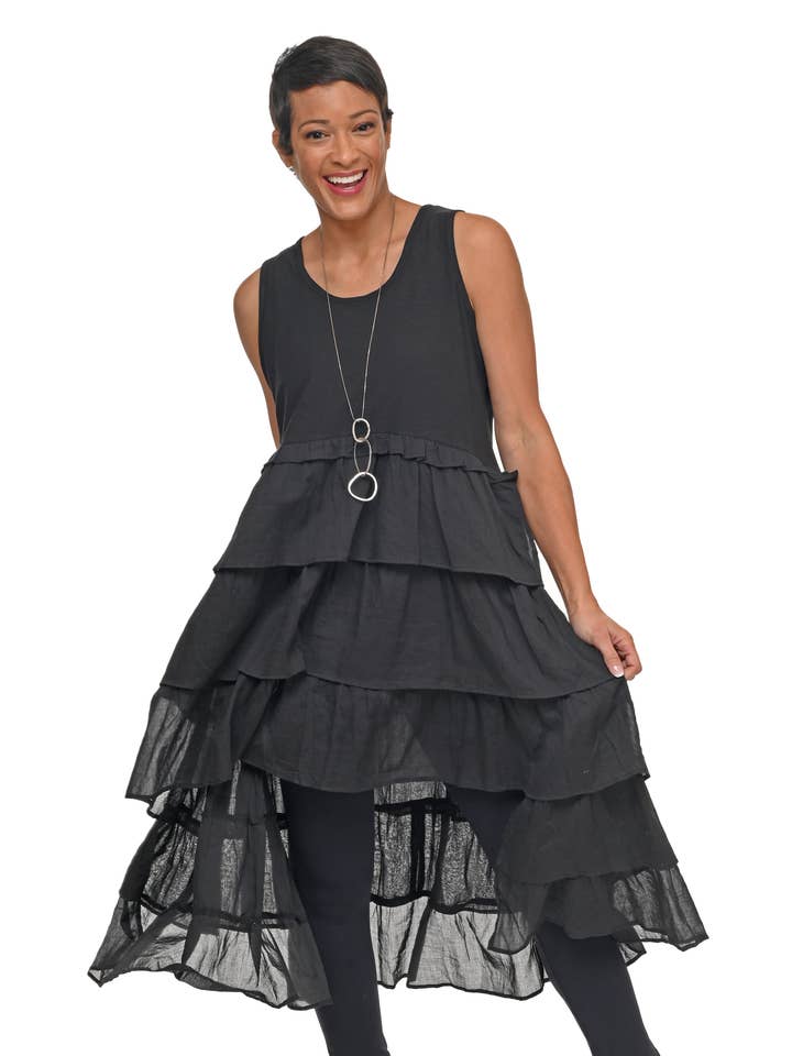 Tulip Clothing - Wholesale Dress - Women's - CS110 Rio Dress in Black*