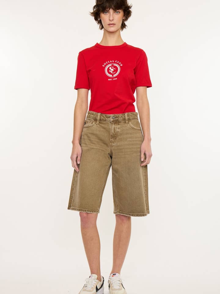 LOW SLUNG BAGGY JORT-KC2627BR for wholesale by Kan Can USA