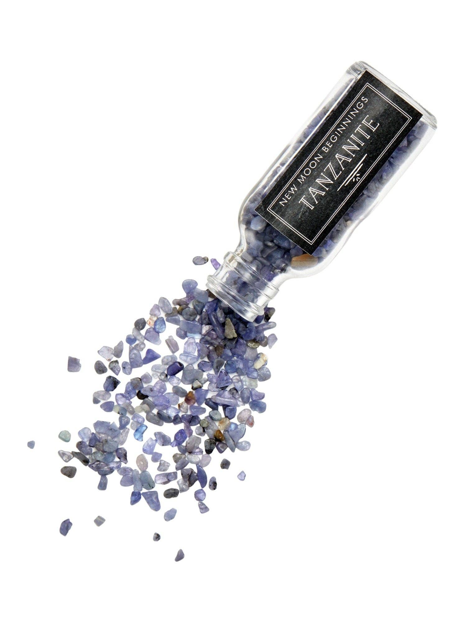 New Moon Beginnings - Wholesale Spiritual Stone/Crystal - Natural Gemstone Chips in a Bottle -70 stone types available48