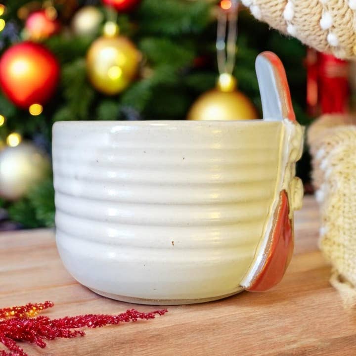 MudWorks Pottery – Großhandel Dekorative Platte/Teller/Schüssel – Schale mit Weihnachtsmann