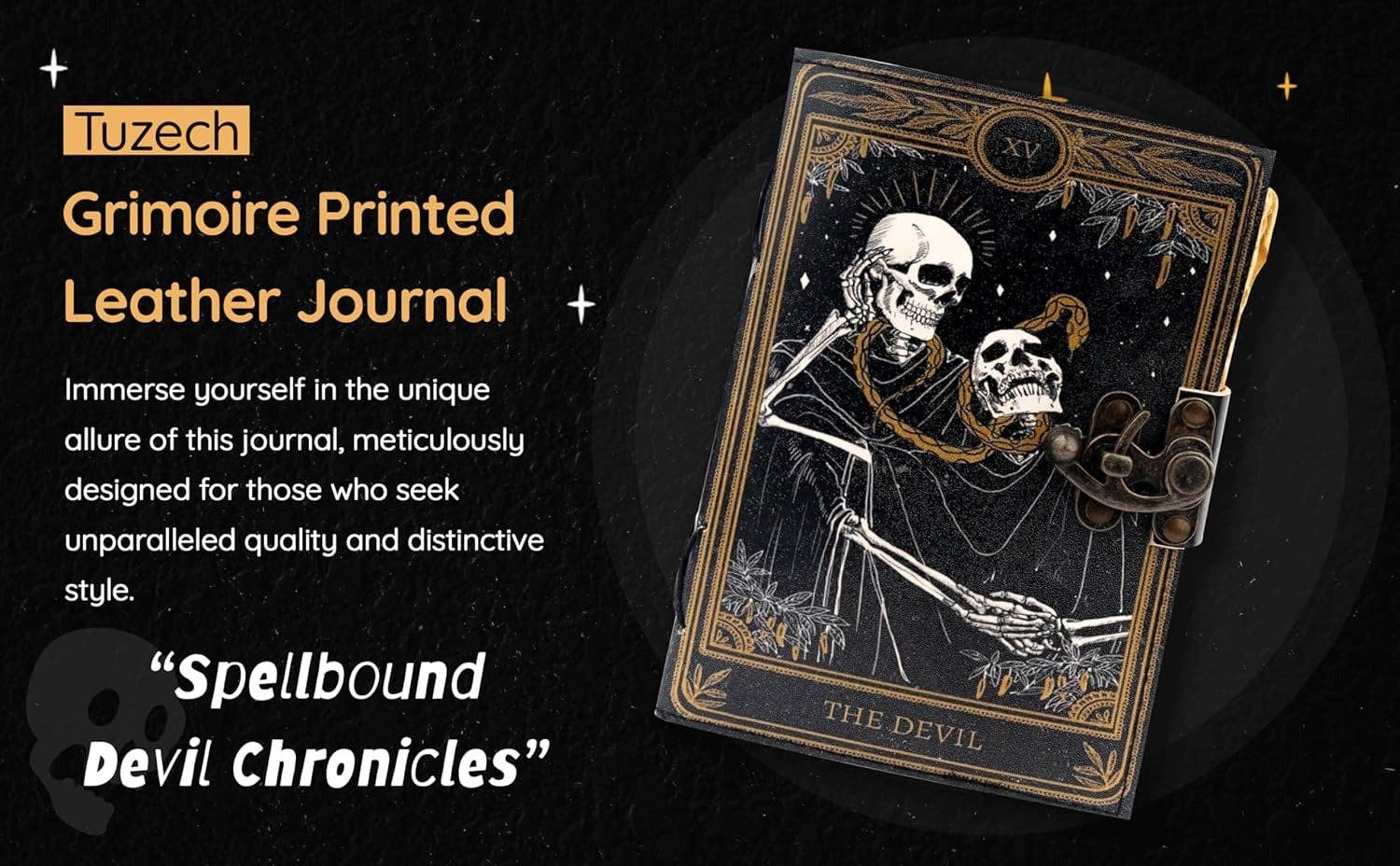 Tuzech Leather – wholesale Journal och dagbok – TUZECH läderklätt anteckningsbok med grimoirestil och ojämna kanter för män och kvinnor77