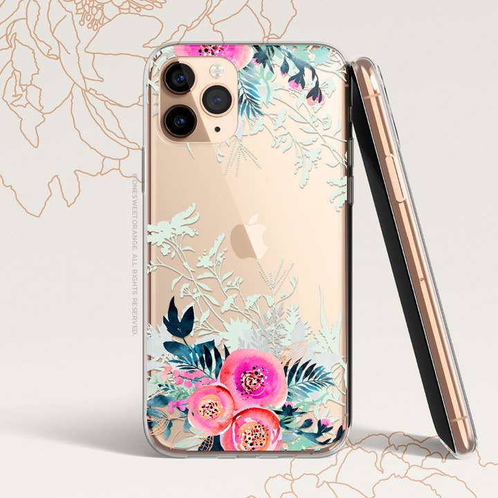 iPhone Watercolor Peony Floral Case for wholesale by Onesweetorange
