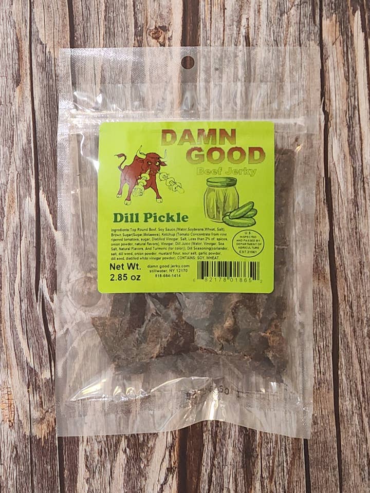 2,85 Jerky de bœuf au cornichon à l'aneth pour la vente par Damn Good Beef Jerky