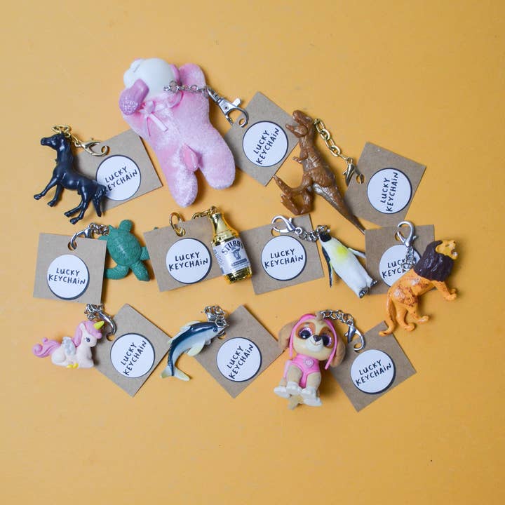Lucky Keychain Upcycled for wholesale by Make & Mend