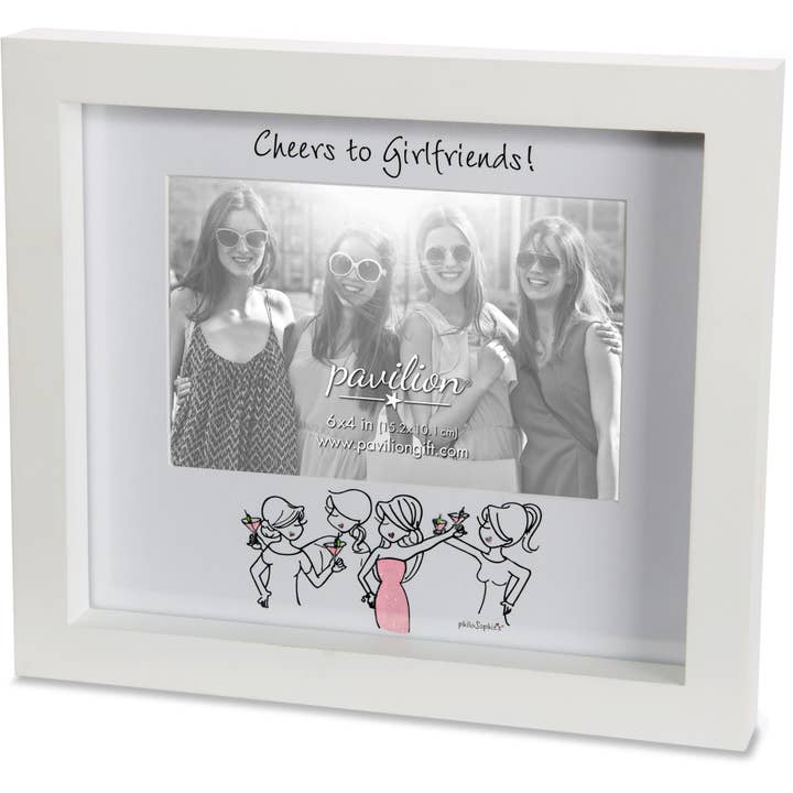 Pavilion - Wholesale Picture Frame - Girlfriends - 9" x 8" Frame (Holds 6" x 4" Photo)
