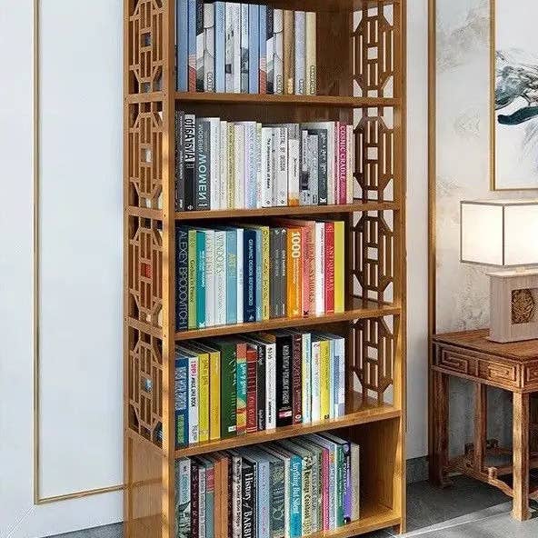 everythingbamboo - Wholesale Bookcase - Bamboo Antique Style Cabinet Book Shelf Storage Choice Fantastic