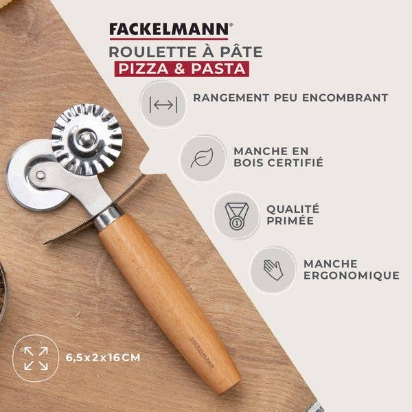 Fackelmann - Wholesale Kitchen Tool/Gadget - Fackelmann Pizza double-ended pasta roller4
