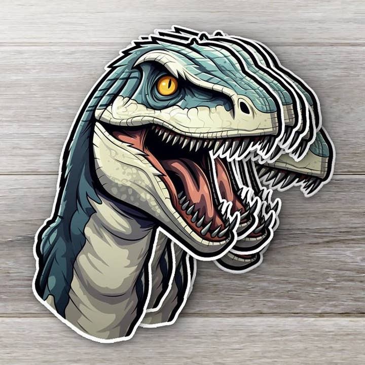 Clever Girl Sticker- Raptor Head and other Purchase Wholesale raptor. Free Returns & Net 60 Terms on Faire trending on Faire.