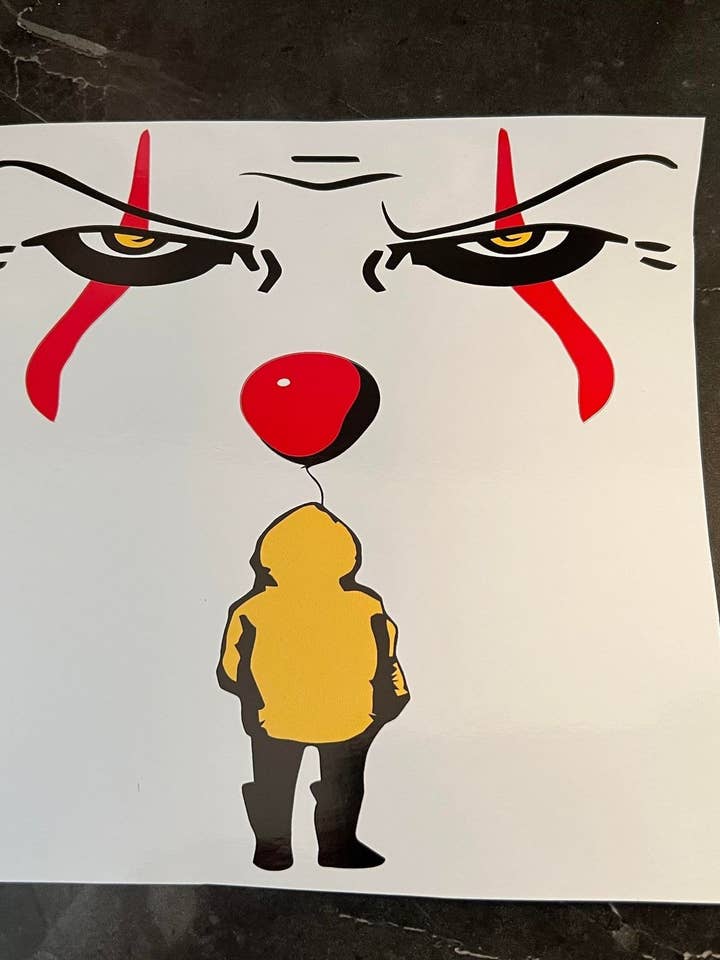 Envoltura de copa fría de payaso con globo para venta al por mayor de The Crazy Craft Girl LLC