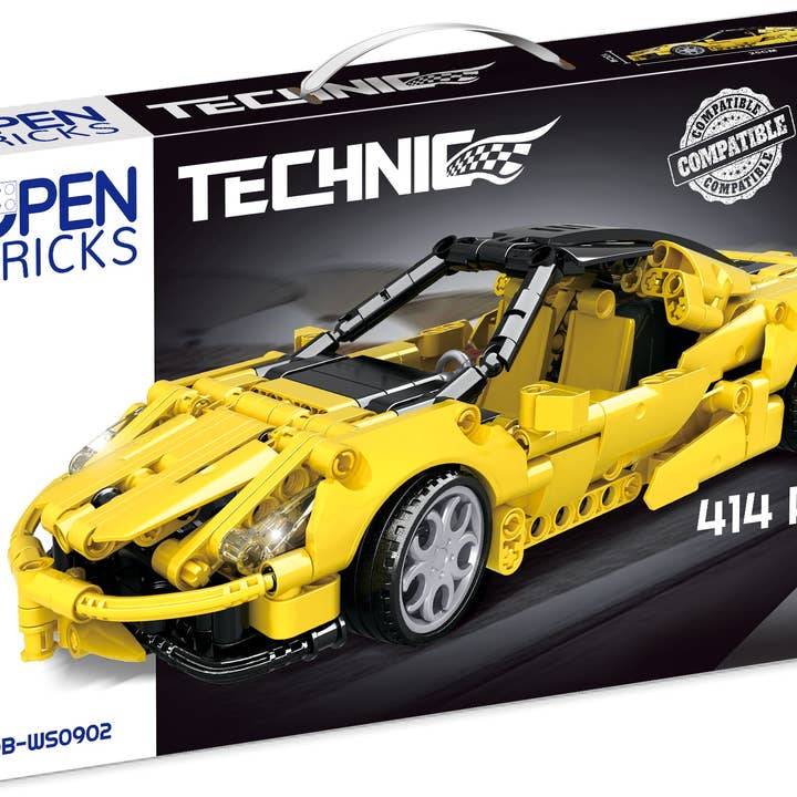 OPEN BRICK - Sports Car Yellow for wholesale by Open Bricks