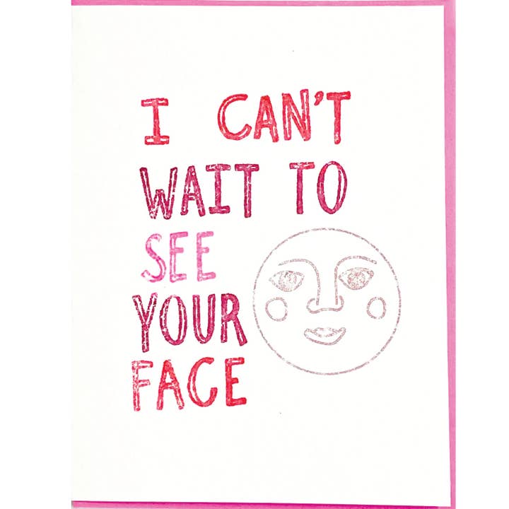 JAG KAN INTE VÄNTA MED ATT FÅ SE DITT ANSIKTSKORT för wholesale av Cosmic Peace Studio