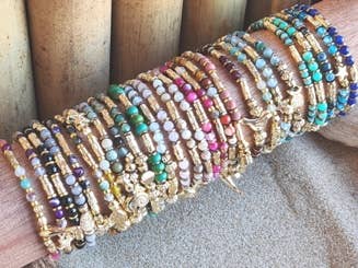 Mendoza – Pulseira de missangas por atacado – Pulseiras de pedras preciosas, pulseiras boho, pulseiras de pedras mistas2