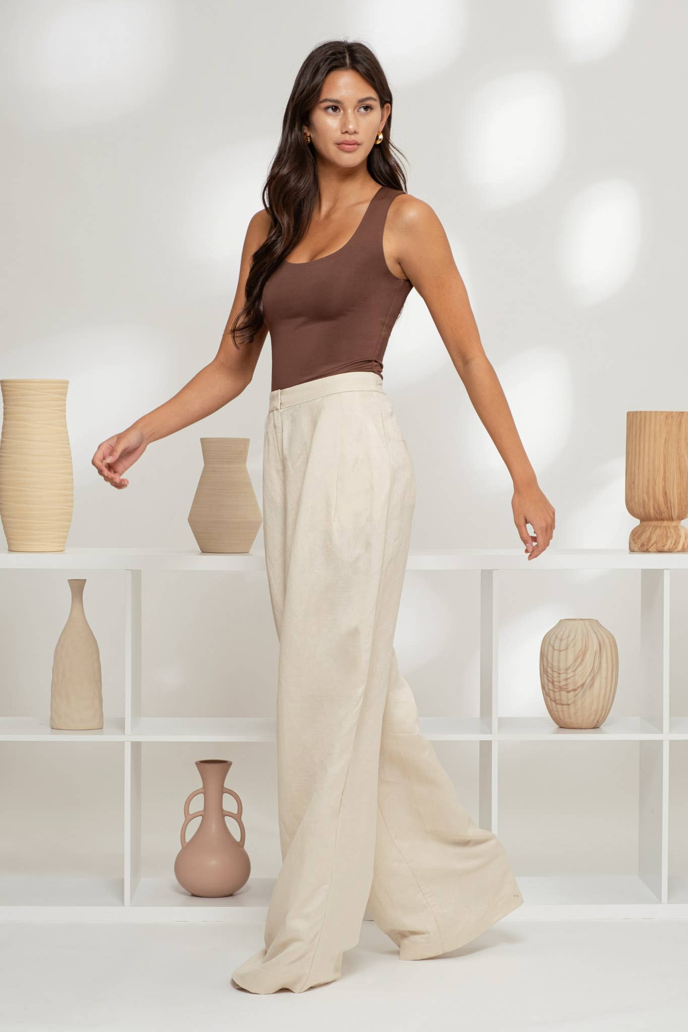 The Workshop Studio - Wholesale Knit Top - Women's - REVERSIBLE SCOOP NECK SLEEVELESS KNIT TANK TOP23