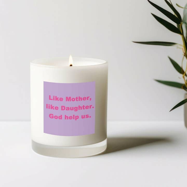 Bougie Parfumée - Bougie en Cire Naturelle Végane dans un Sac en Organza | Cadeau Amusant pour Mère et Fille pour la vente par Crumble & Core