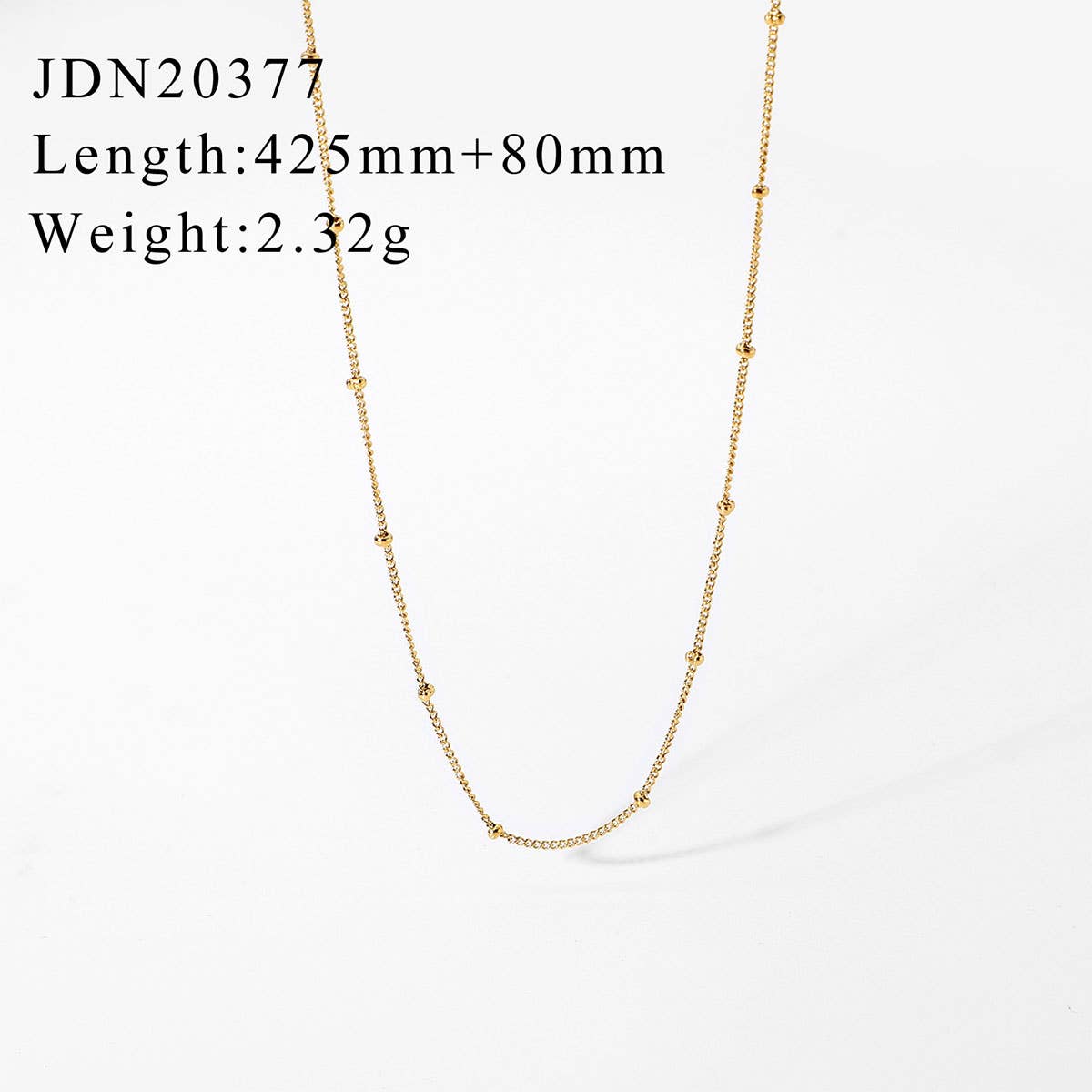ACCITY - Wholesale Link & Chain Necklace - MULTILAYER GOLD PLATE STAINLESS STEEL NECKLACE_CWAJE06190