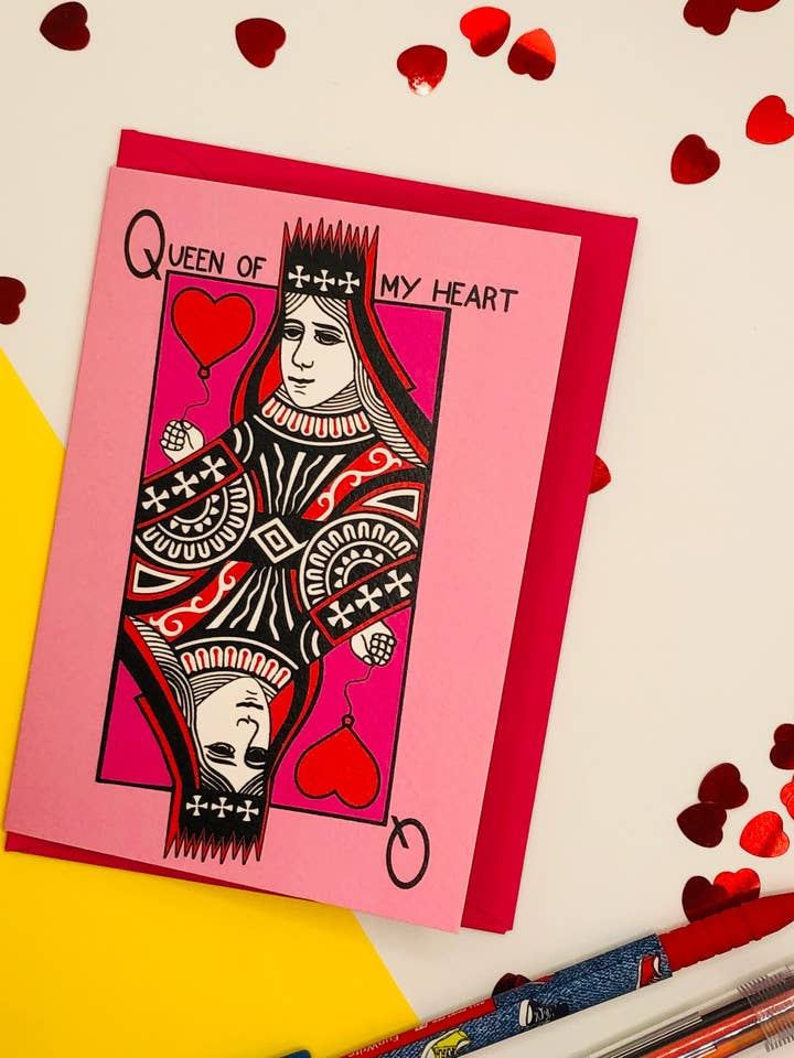 Queen Of My Heart Card - Case of 6 for wholesale by PaintsPylons
