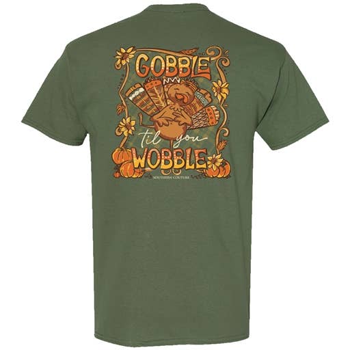 SC Classic Gobble Til You Wobble - Militærgrøn for engroshandel hos Southern Couture