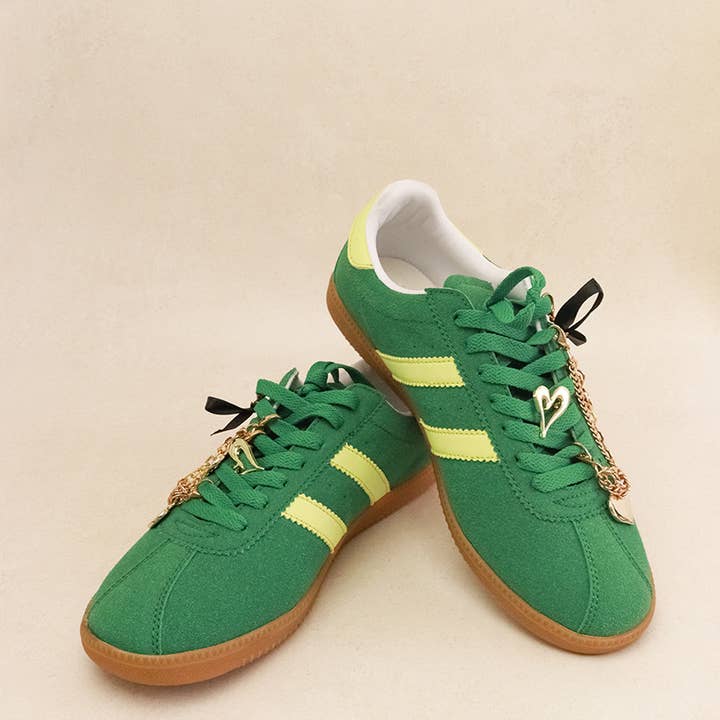 MACKAY - Embellished Sneaker w/ Removable Charms, Bold Color for wholesale by Lemonade Shoes