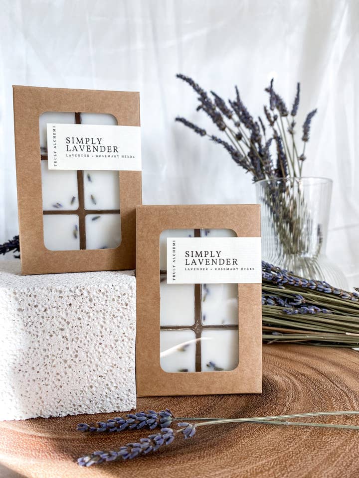 Simply Lavender - Lavender & Rosemary Herbs Wax Melts {set Of 6} for wholesale by Truly Alchemi