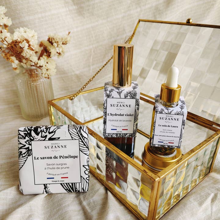 Luksus økologisk skønhedssæt - Blandet til fedtet hud for engroshandel hos Merci Suzanne