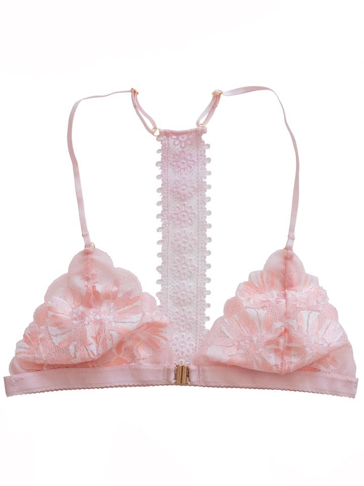 Troo. - Wholesale Bralette - Women's - Peaches Decor Back Triangle1