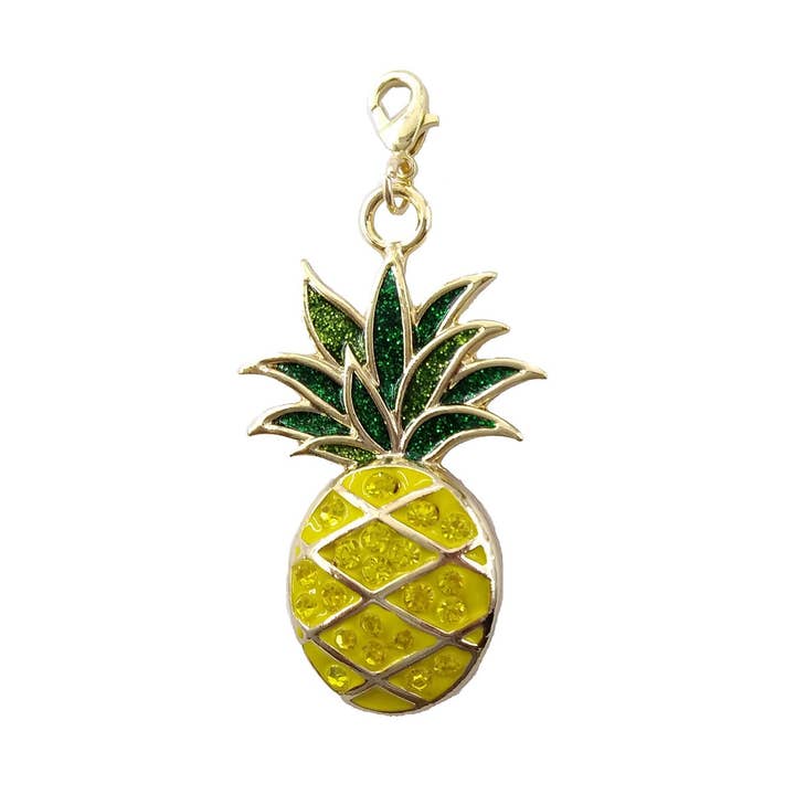 Ciondolo pendente ananas scintillante in oro per la vendita all'ingrosso da parte di Jewelry Made by Me