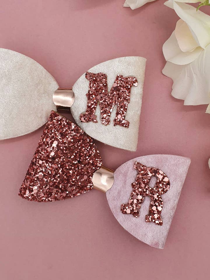 Initial Personalized Bows for wholesale by Hair Candy Boutique