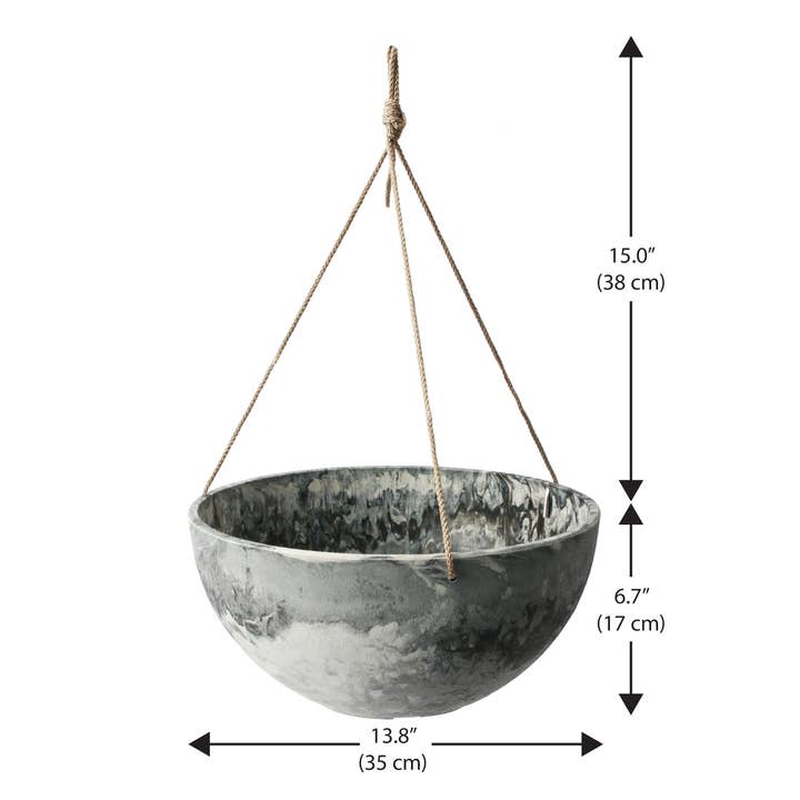 Algreen - Wholesale Hanging Planter - Algreen Acerra Hanging Planter 14"2