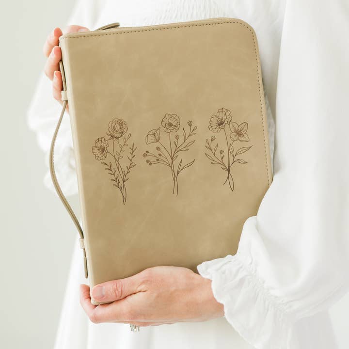 Ever, AJ - Wholesale Bible Cover - Bible Cover, Vegan Leather Bible Case, Trio Floral
