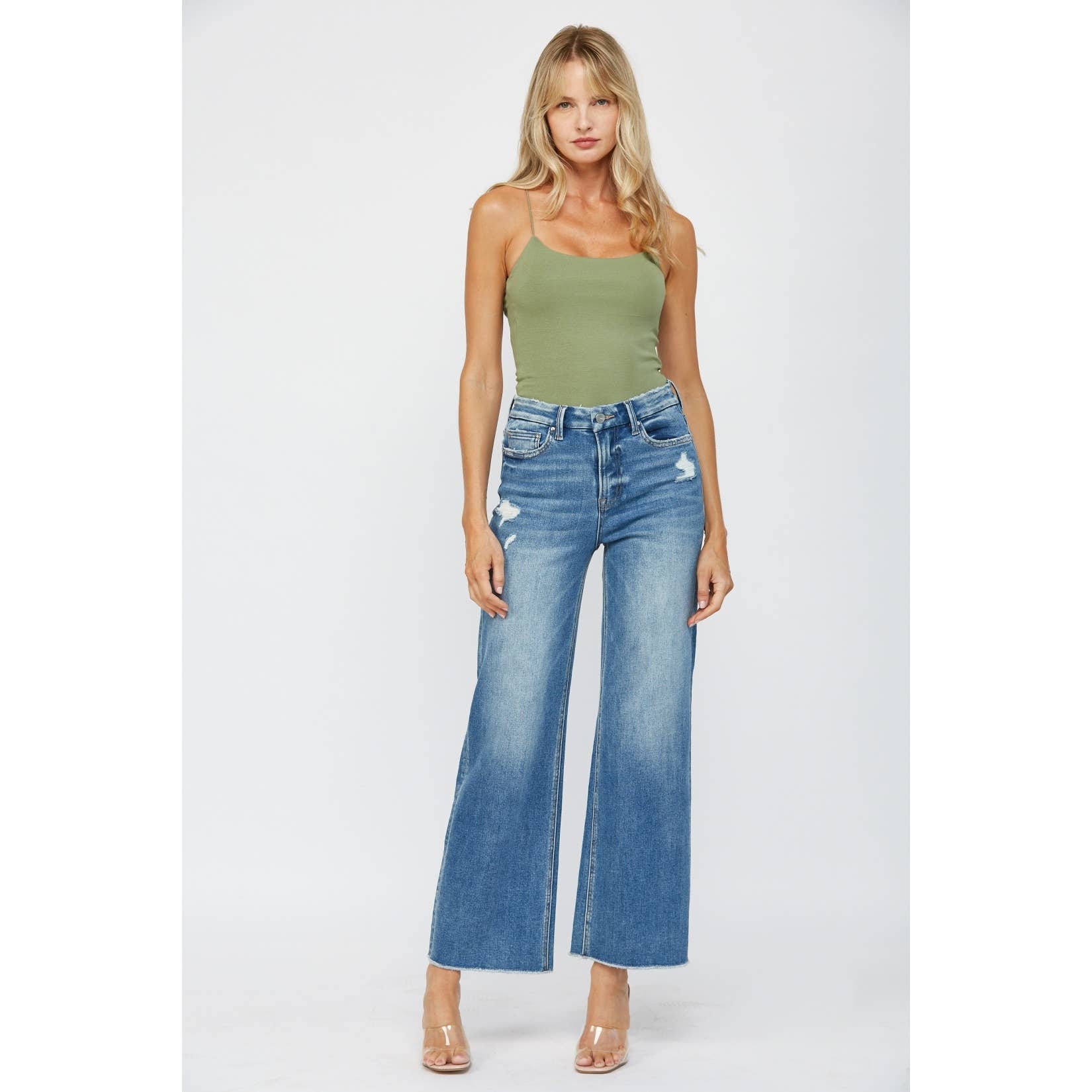 STRETCH SUPER HIGH RISE WIDE LEG for wholesale on Faire6