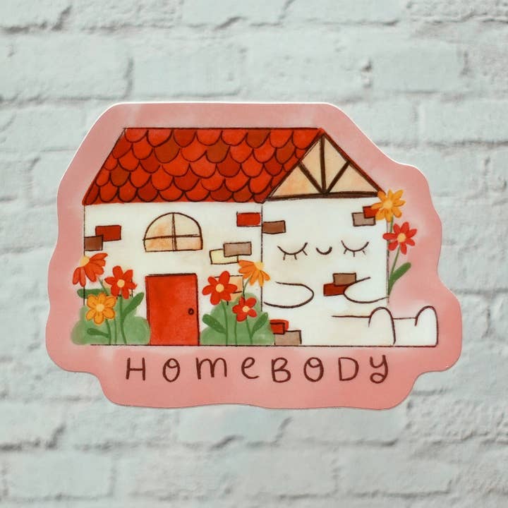Homebody - House Die Cut Vinyl Sticker for wholesale by Fun Gal Studio