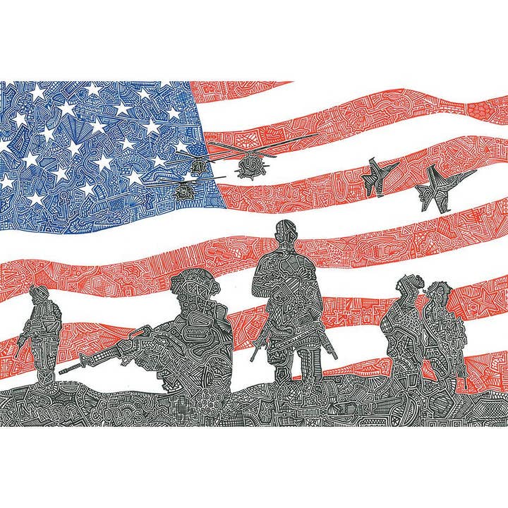 Viz Art Ink - Wholesale Puzzle - Adult - Micro Puzzle - American Heroes1