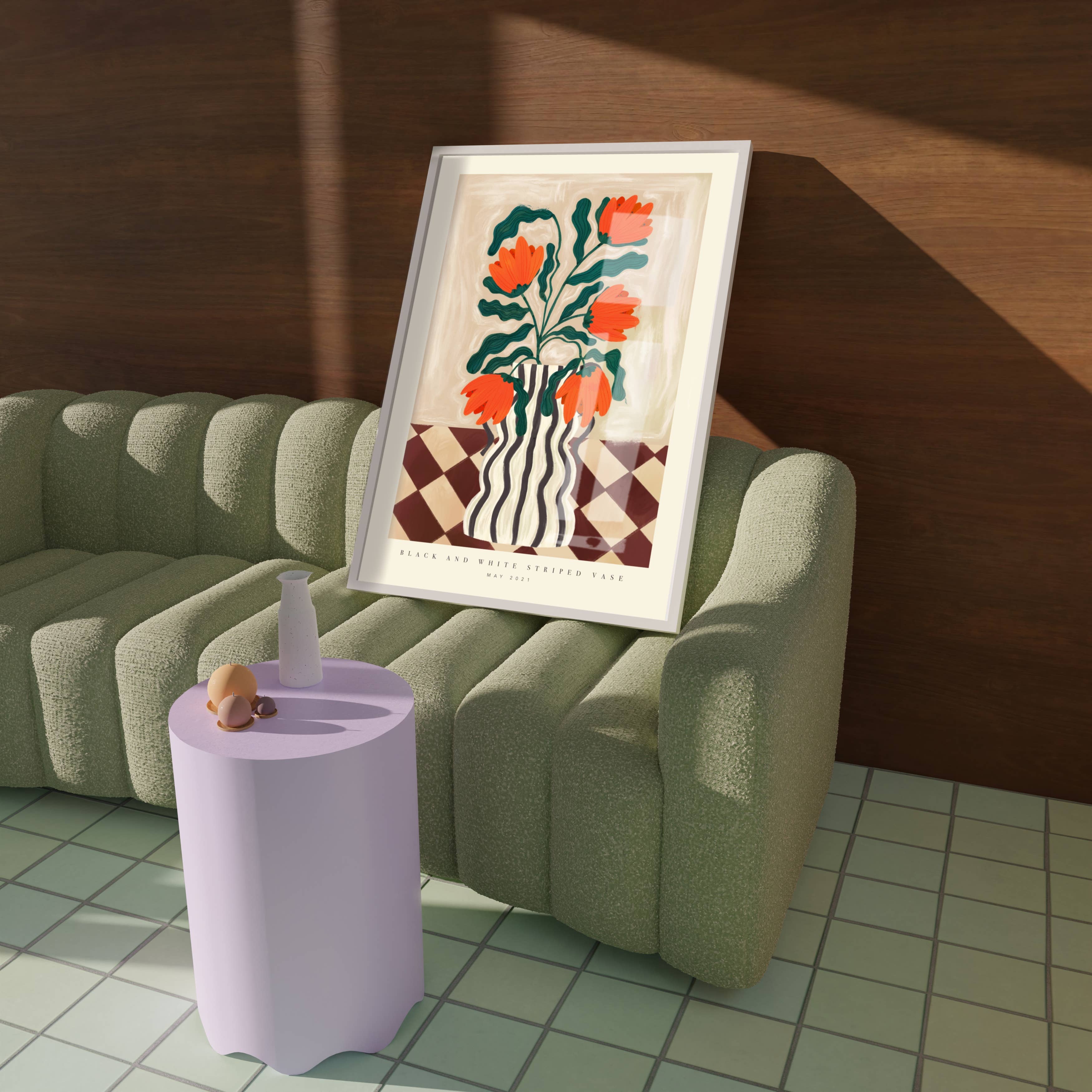 Kate Fox Design - Wholesale Art print - Vase Art Print, Colourful Art Print, Hand Drawn Art, Quirky6