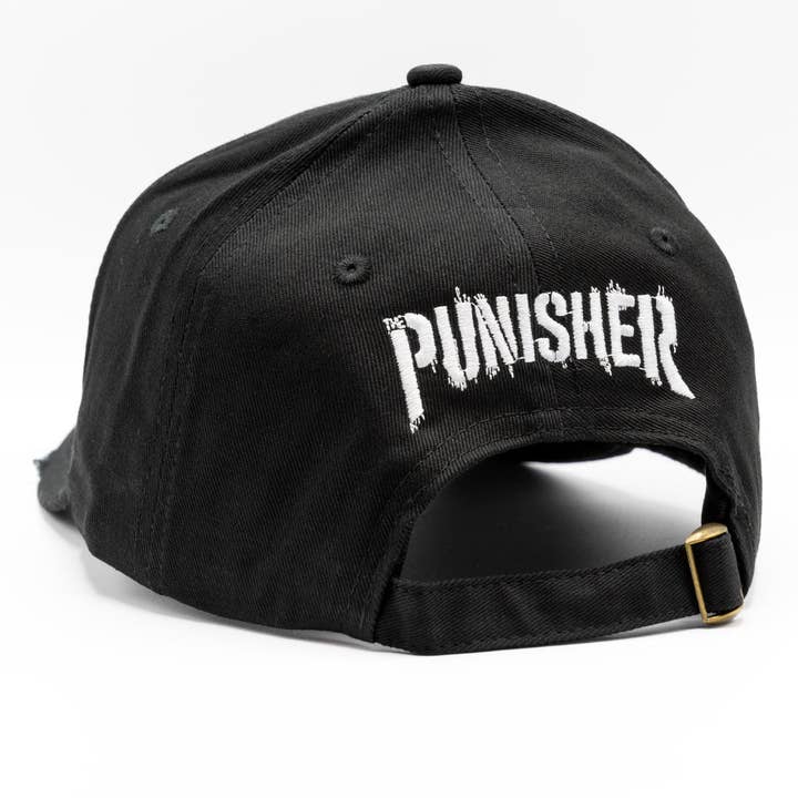 COTTON DIVISION - Vente Casquette de baseball – unisexe - Casquette Marvel The Punisher - Grungy Punisher3
