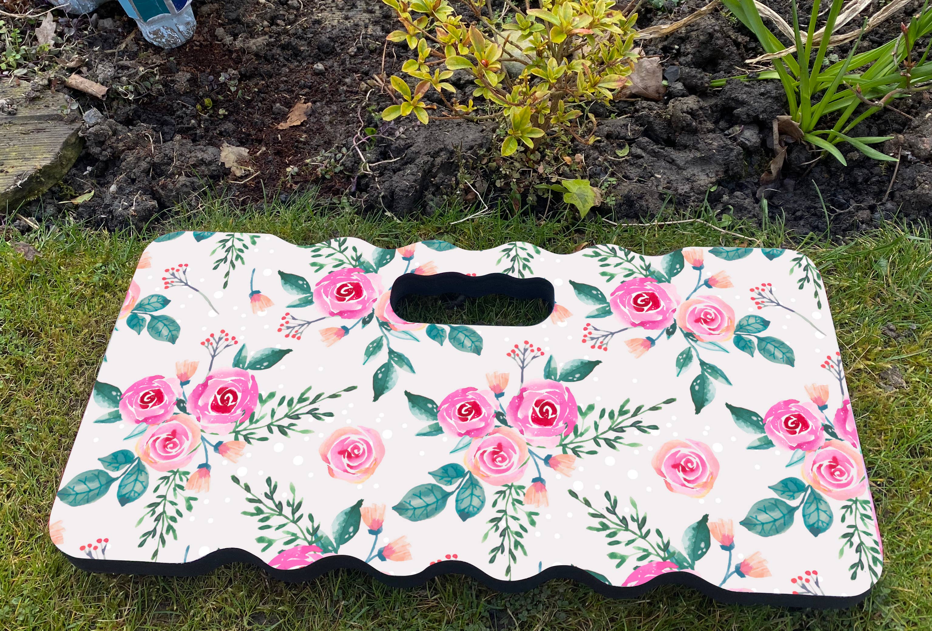 Artylicious Ltd - Wholesale Garden Tool - Garden Kneeling Pad - Pink Roses Foam Kneeler 40cm x 20cm1