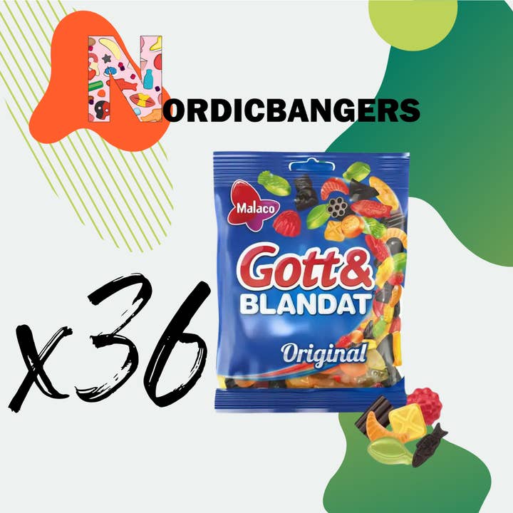 Nordicbangers - Swedish Candy – Engroshandel Vingummi – Malaco svenske slikposer 160g gode og blandede